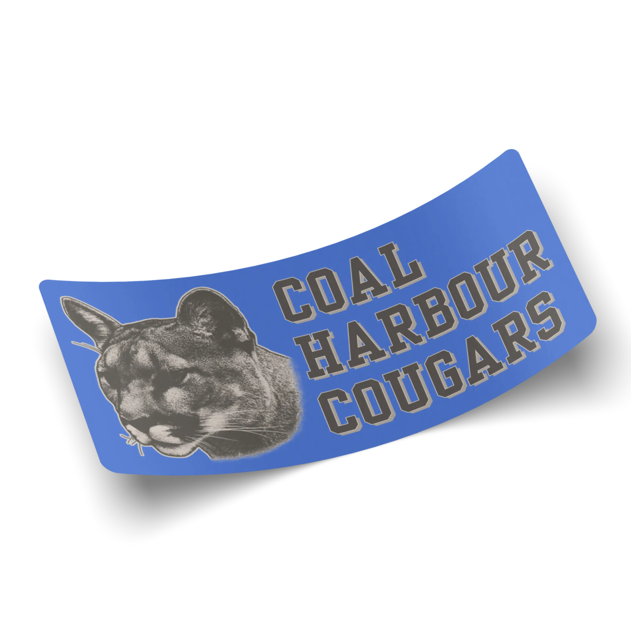 Coal Harbour Cougars Rectangular Sticker (3 Pack)